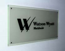 Interior raised lettering sign installed in Seattle, WA