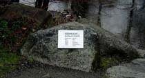 Stainless steel etched plaque for bridge dedication in Redmond, WA