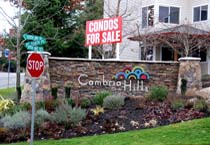 Dimensional Lettering and Site Sign for Condominium Complex in Bothell, WA