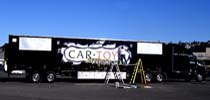 Partial Vehicle Wrap on Semi trailer for Audio store in Seattle, WA