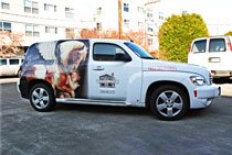 Partial Vehicle Wrap for Coffee Co. on Bainbridge Island, WA