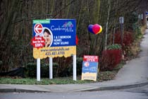 Full Color A-frame Sign for Condominium Complex in Bothell, WA