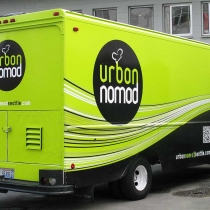 Food truck full vinyl graphics wrap in Seattle Washington