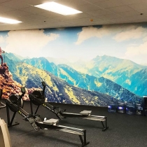10’ x 40 full color printed wall mural installed in Mukilteo Washington