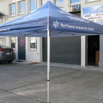 Canopy / tent with water proof fabric and digital print graphics in Seattle Washington