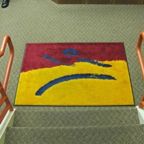 Gym floor mat with non-slip rubber back in Ballard Washington